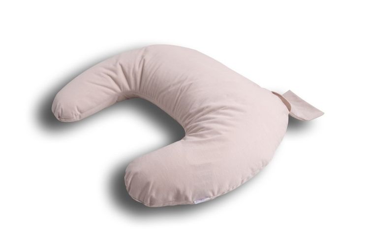 BabyMatex, MiniRelax, Bamboo, poduszka do karmienia pozycjonująca, muślin, róż, 150 cm