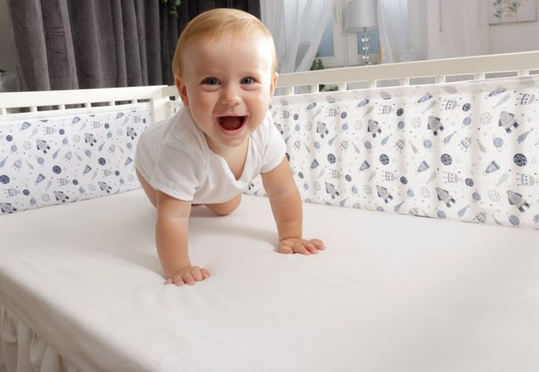 BabyMatex, ochraniacz do łóżeczka, gwiazdki, 180 cm