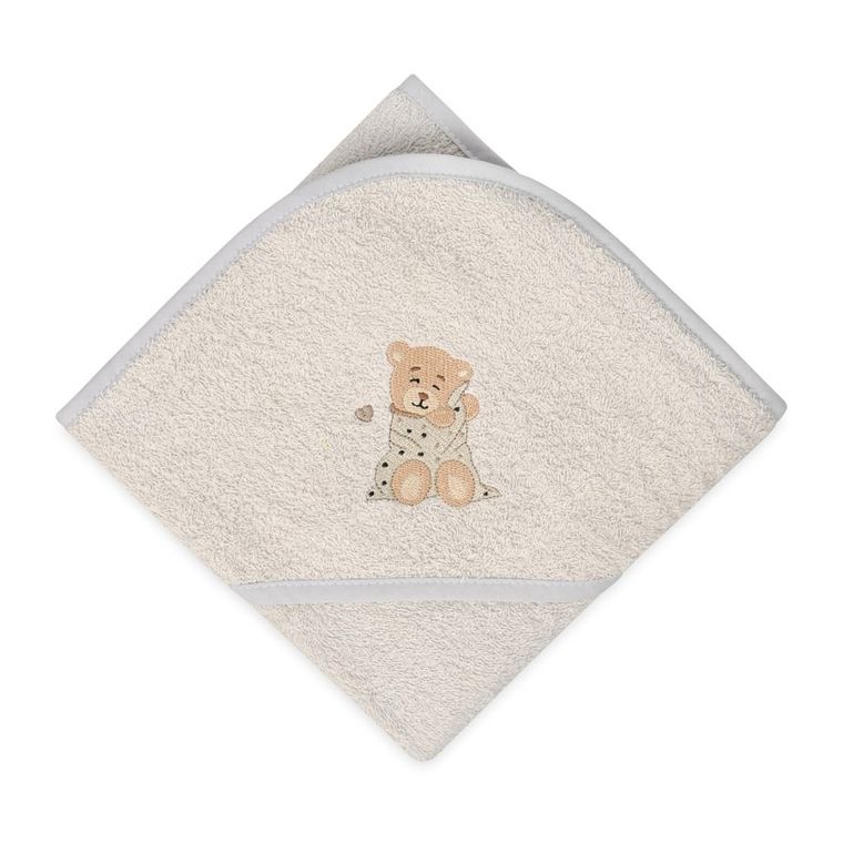 BabyMatex, okrycie kąpielowe, maxi, szare, 100-100 cm