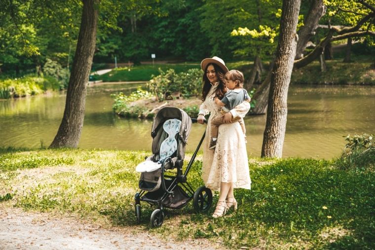 BabyMatex, Paddi'x, Flamingi, wkładka redukująca nacisk do wózka, fotelika, 9-18 kg