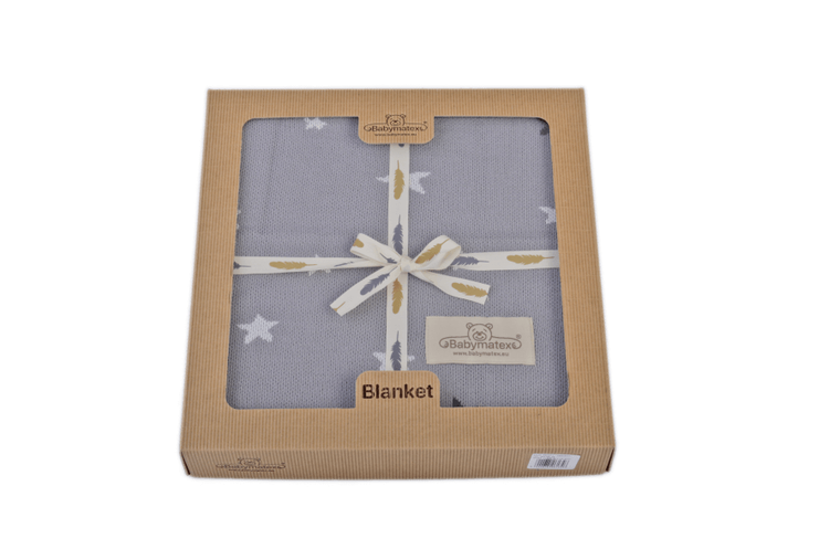 BabyMatex, Pattern, koc bambusowy, grafit, 80-100 cm