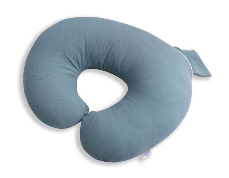 BabyMatex, poduszka do karmienia pozycjonująca, MiniRelax, niebieska, 150 cm