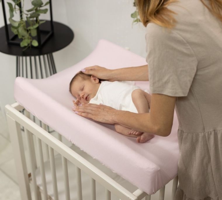 BabyMatex, pokrowiec na przewijak, bamboo, różowy, 50-70/80 cm