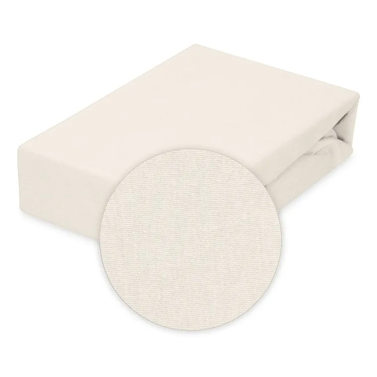 BabyMatex, prześcieradło z gumką, jersey, ecru, 60-120 cm