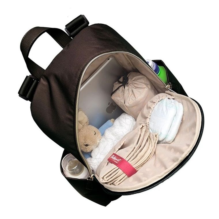 Babymel, Gabby, plecak dla mamy, eko skóra, Black