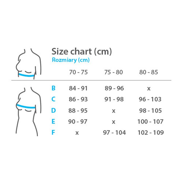 BabyOno, biustonosz do karmienia, biały, rozmiar E80-85