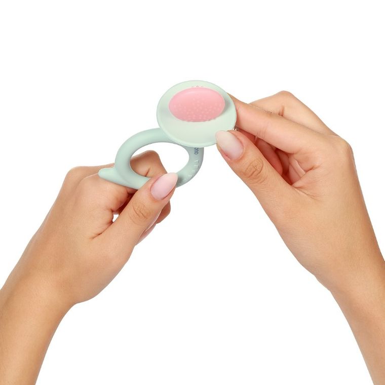 BabyOno, Ślimak, gryzak silikonowy, miętowy