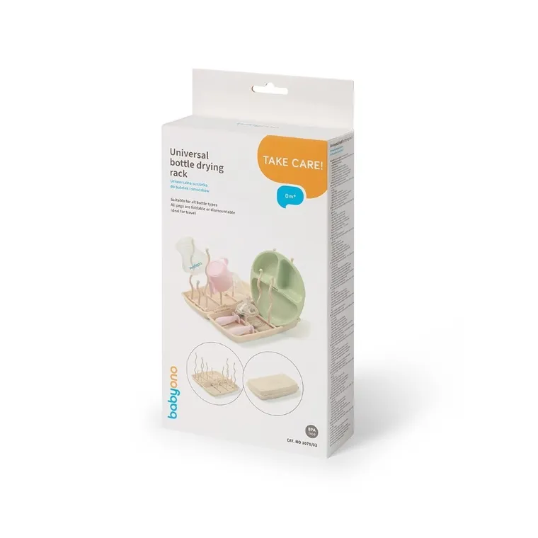 BabyOno, uniwersalna suszarka do butelek i smoczków, beżowa