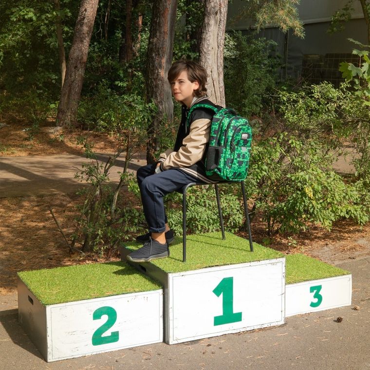 BackUp, plecak szkolny, 3-komorowy, Slinker