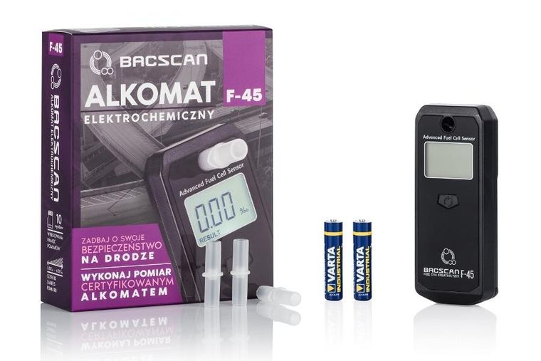 Bacscan, alkomat elektrochemiczny, F-45