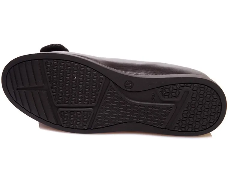 Baleriny dziewczęce, czarne, Weestep