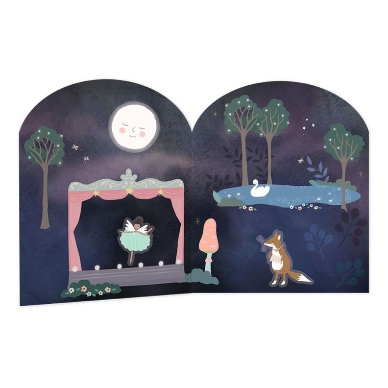 Baletnice. Zestaw naklejek wielokrotnego użytku