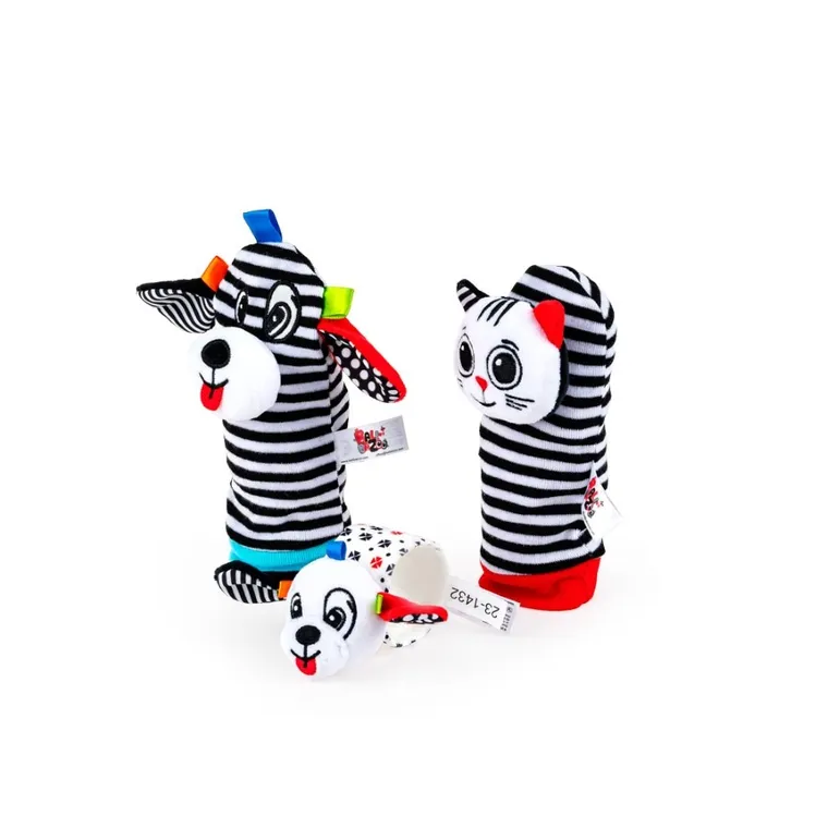 Balibazoo, skarpetki i grzechotka na rączkę, zestaw