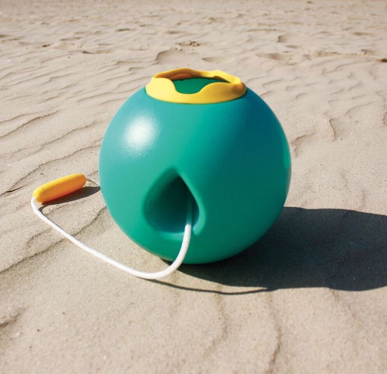 Ballo Quut, wiaderko do wody i piasku, Lagoon Green + Mellow Yellow