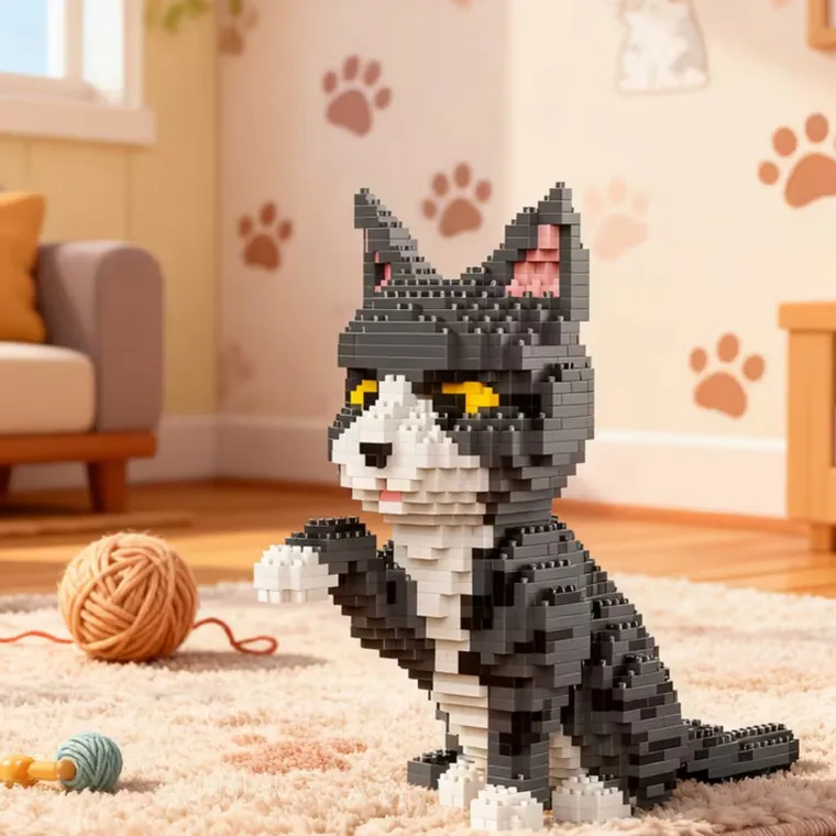 Balody, Drapiący kot, klocki konstrukcyjne, 1300 elementów