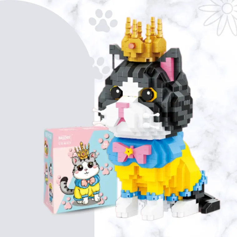 Balody, Kot z koroną, klocki konstrukcyjne, 875 elementów