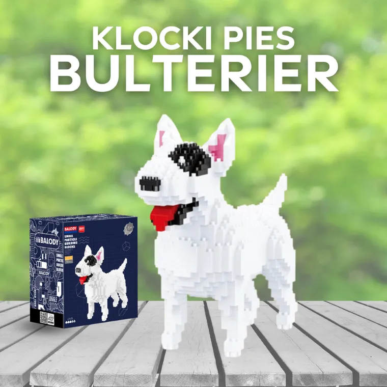 Balody, Pies Bulterier, klocki konstrukcyjne, 797 elementów