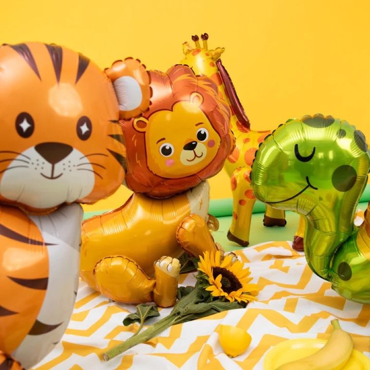 Balon foliowy 3D, lew, 53-54 cm