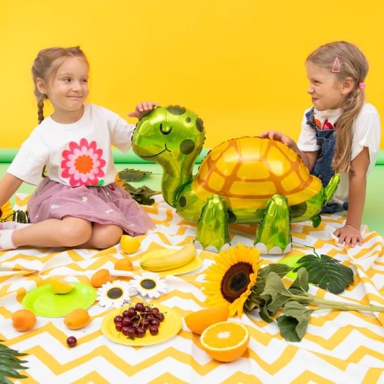 Balon foliowy 3D, żółw, 66-44 cm