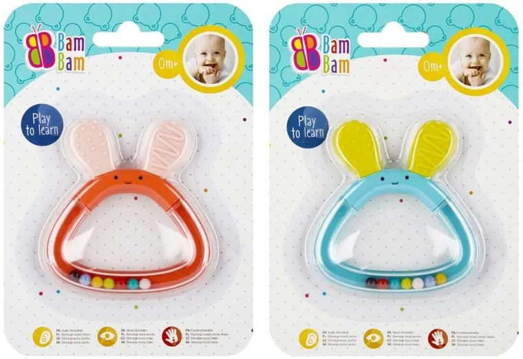 Bam Bam, grzechotka, zajączek