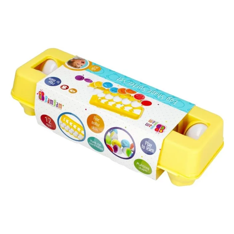 Bam Bam, jajka, sorter, zabawka edukacyjna