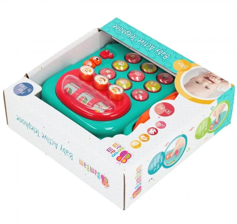 Bam Bam, muzyczny telefonik stacjonarny, zabawka interkatywna