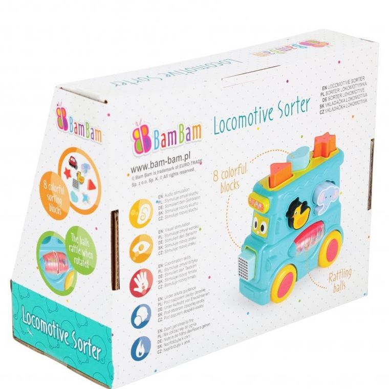 Bam Bam, sorter, intraktywna lokomotywa