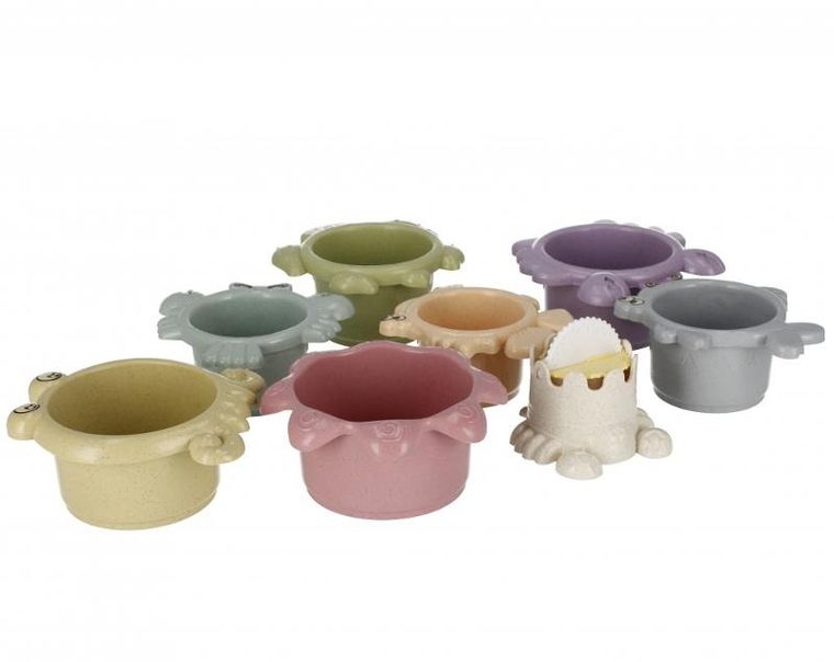 Bam Bam, wieża, kubeczki do układania, 2w1