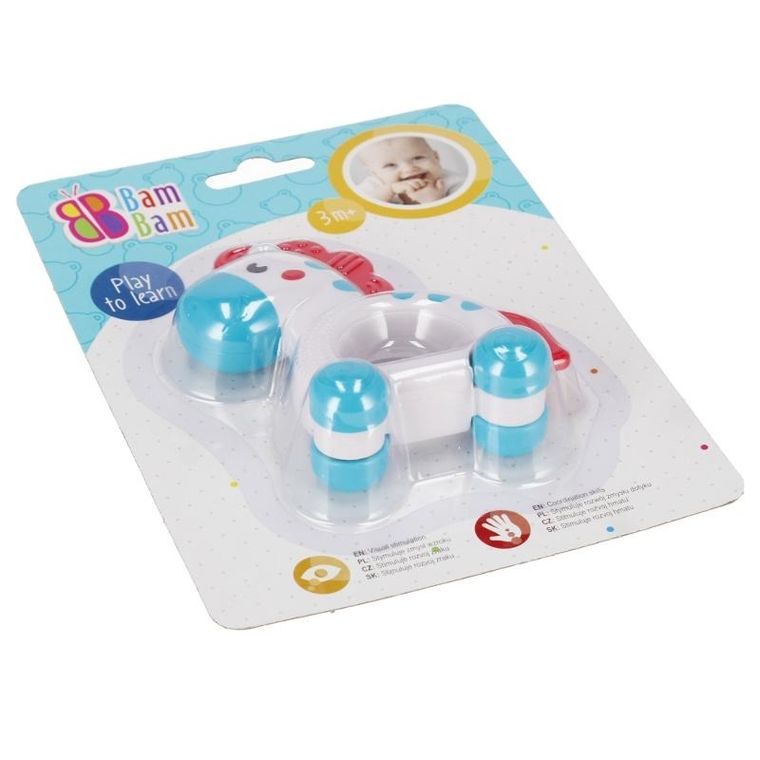 Bam Bam, zebra, grzechotka