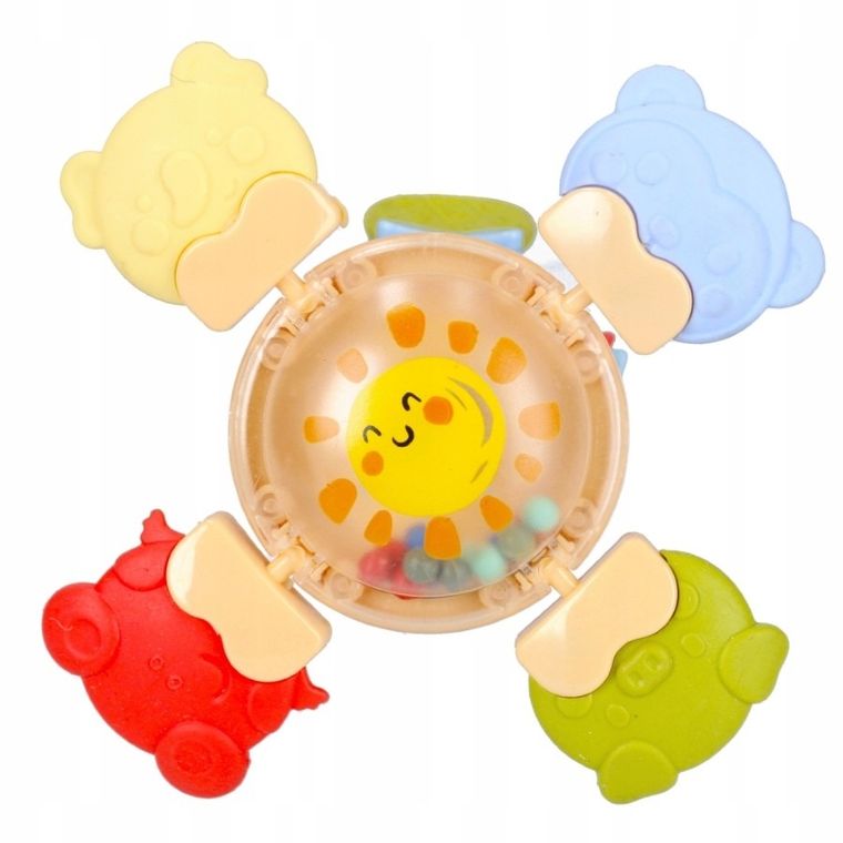 BamBam, kula wielofunkcyjna, 2w1, gryzak i grzechotka