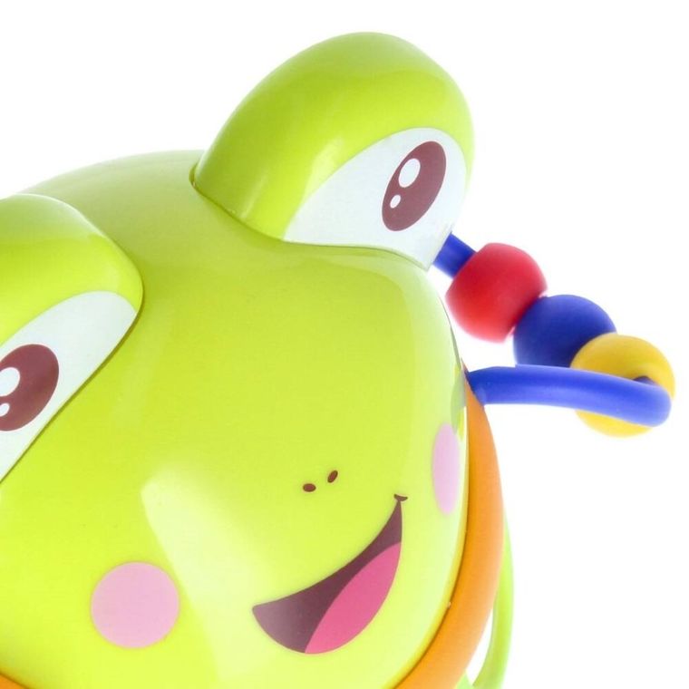 BamBam, żaba, gumowa kula z grzechotką