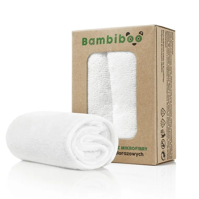 Bambiboo, wkłady chłonne do pieluszek wielorazowych, mikrofibra, 2 szt.