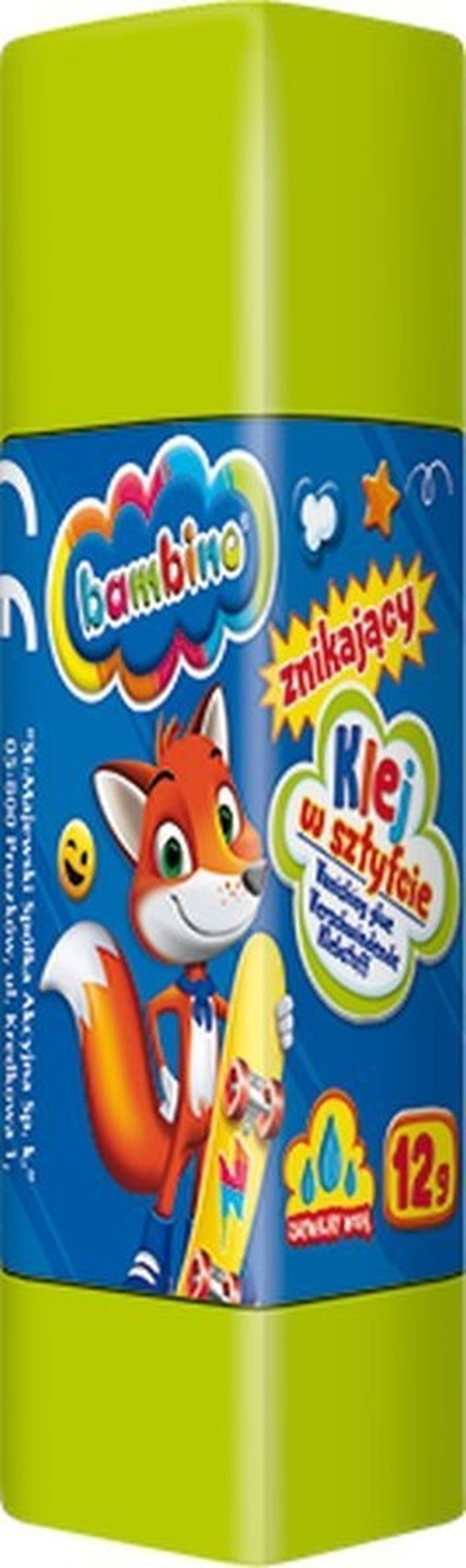 Bambino, klej w sztyfcie, mini zoo, 12g, 1 szt.