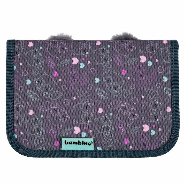 Bambino, piórnik rozkładany, Racoon