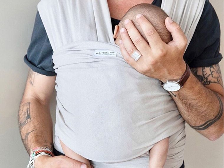 Bamboom, chusta bambusowa do noszenia dziecka, beżowa