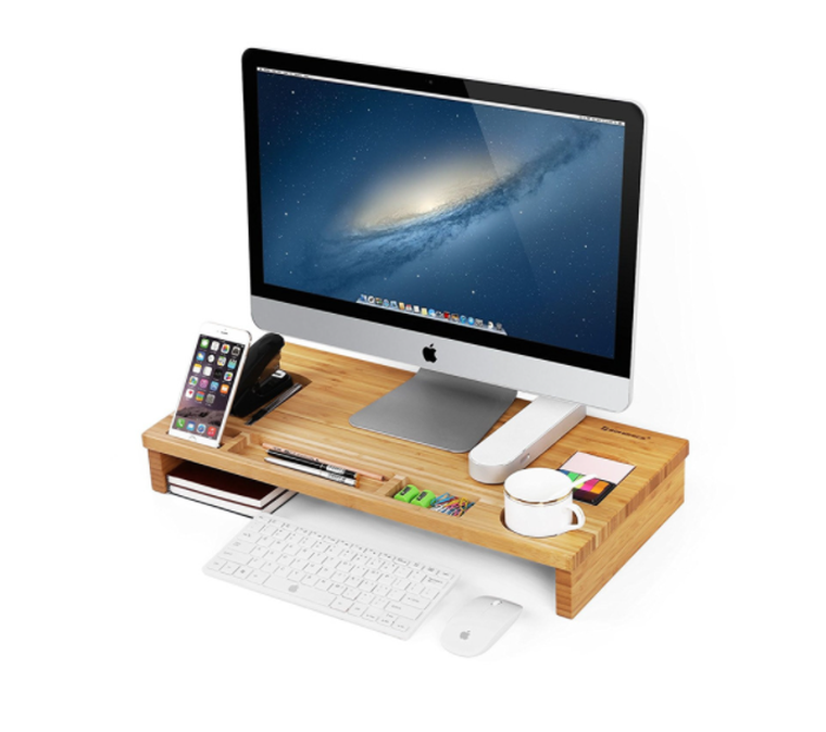 Bambusowa podstawka pod monitor