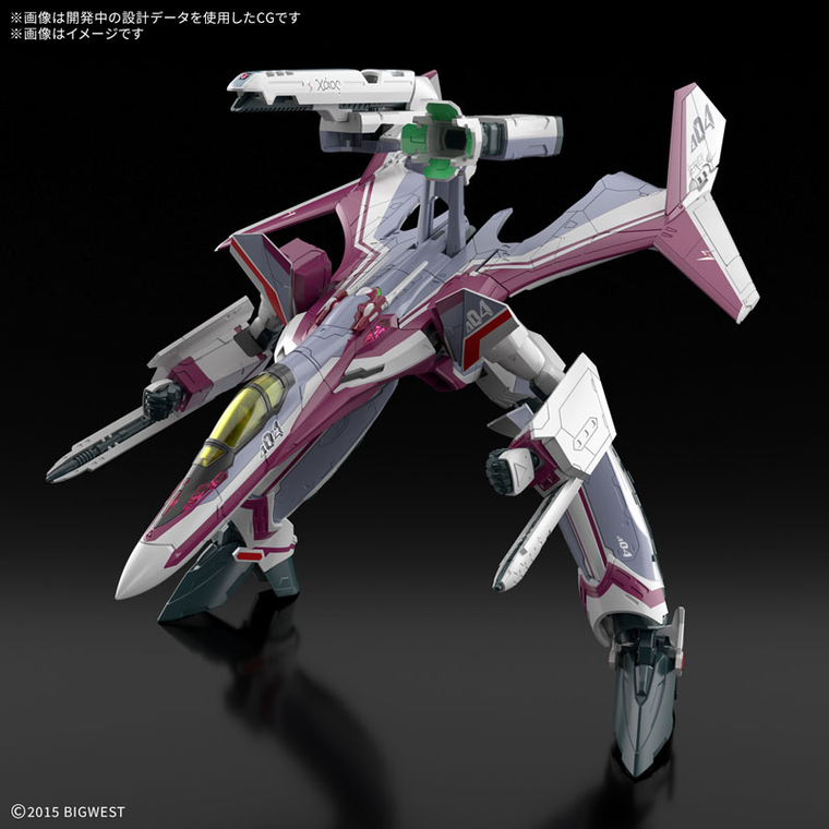 Bandai, HG, Vf-31c Siegfried, Mirage Farina Jenius Use, Deluxe Set, model kolekcjonerski do składania, 1:100