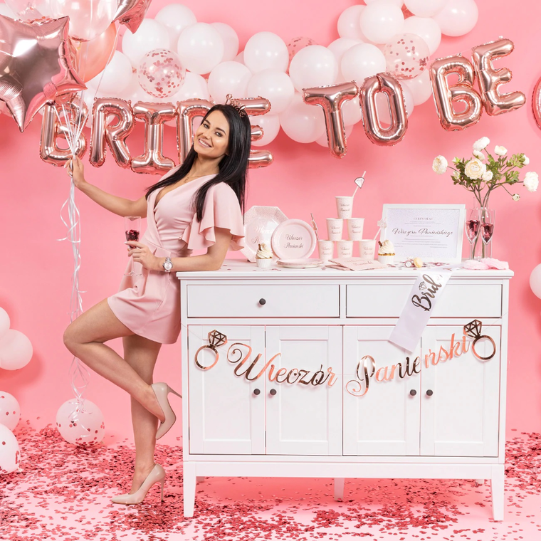 Baner, Wieczór Panieński, różowy, 150 cm