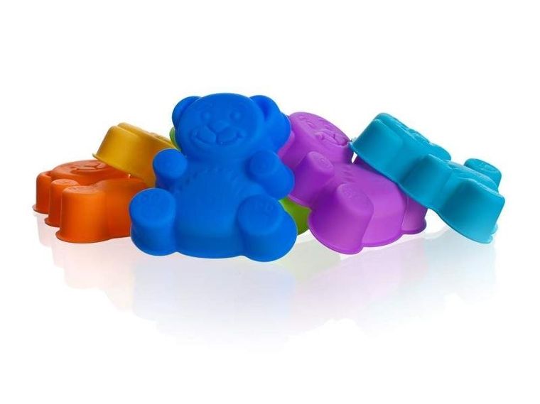 Banquet, komplet niedźwiadków silikonowych, 6 części