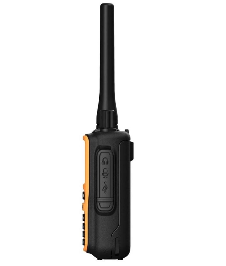 Baofeng, krótkofalówka, UV-5R EU MINI USB-C, Bluetooth VHF UHF Pasmo Lotnicze, Orange, antena 15 cm