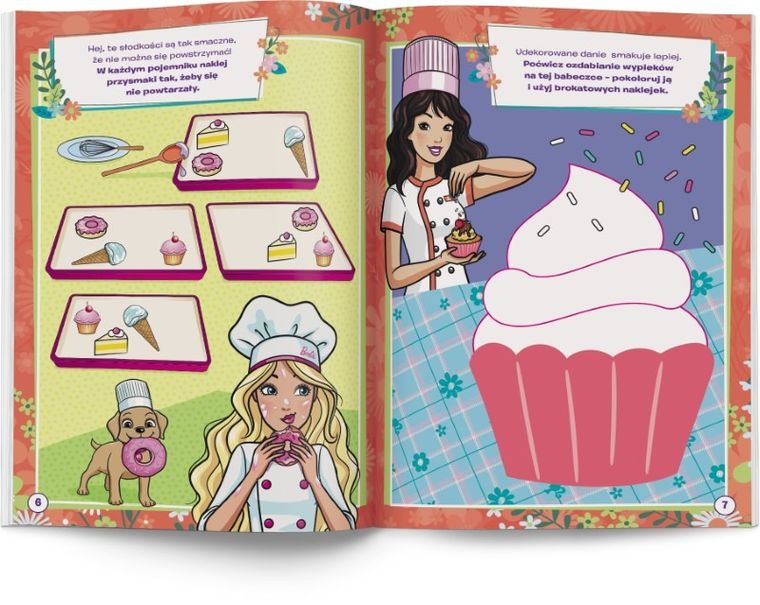 Barbie. 100 brokatowych naklejek