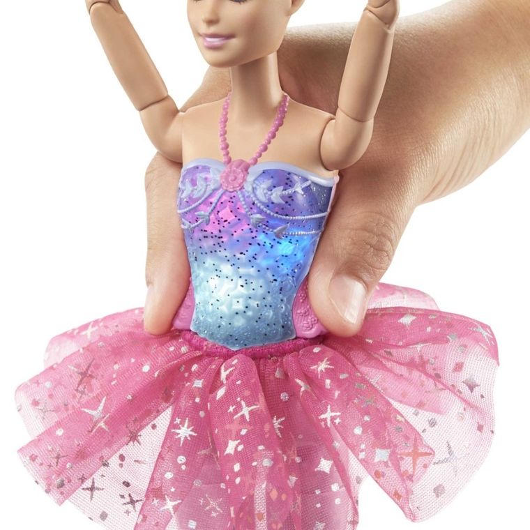 Barbie, Baletnica, Magiczne światełka, lalka blondynka