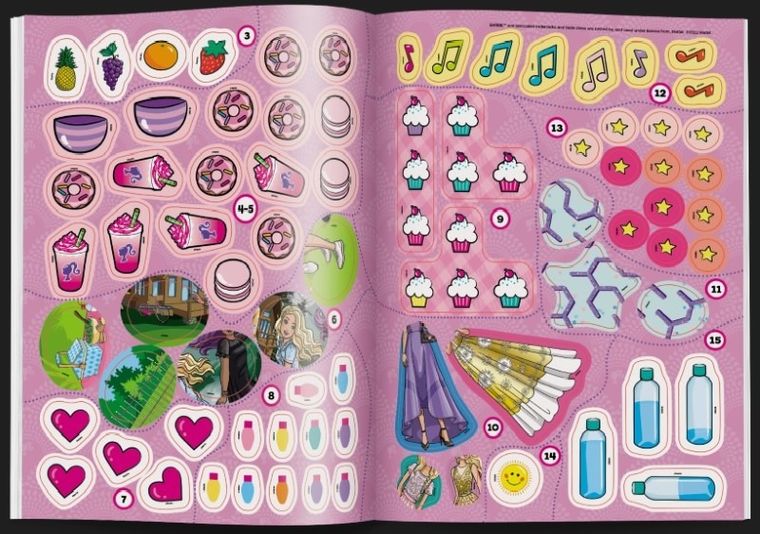 Barbie. Baw się naklejkami