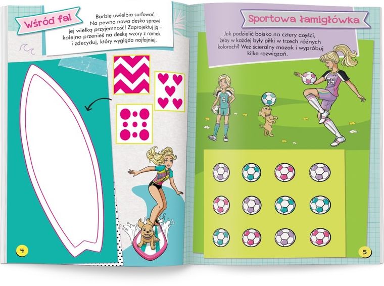 Barbie Dreamhouse Adventures. Zadania do zmazywania