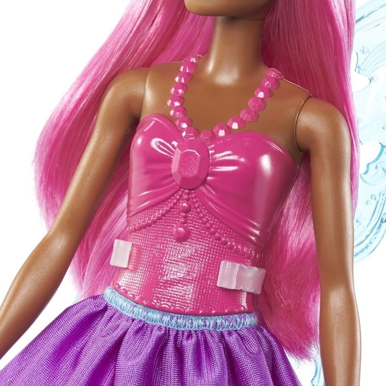 Barbie, Dreamtopia, lalka wróżka, różowe włosy