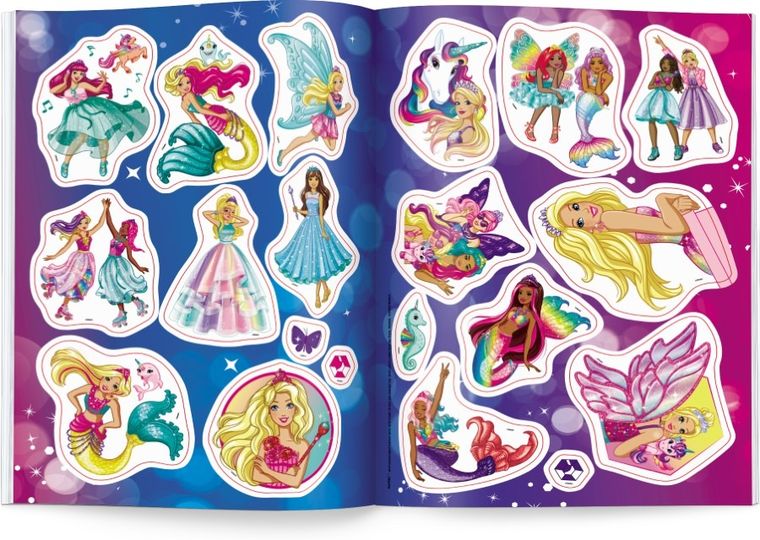 Barbie Dreamtopia. Naklejam i koloruję