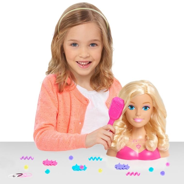 Barbie, głowa do stylizacji, blond