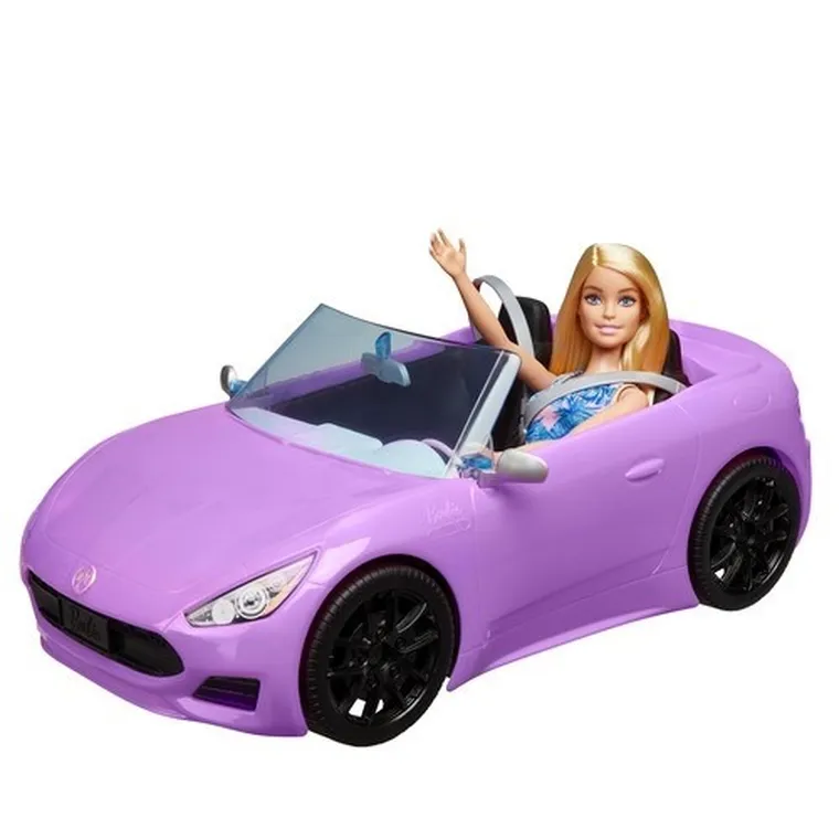 Barbie, Kabriolet, zestaw do zabawy z lalką i samochodem
