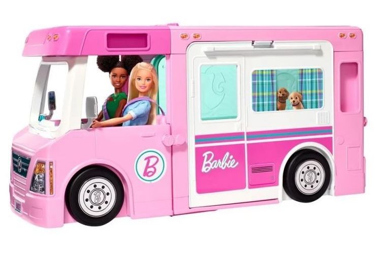 Barbie, Kamper 3w1, zestaw do zabawy bez lalek