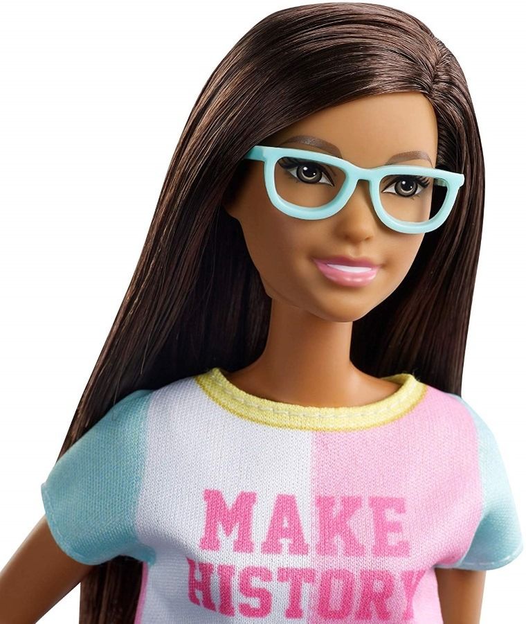 Barbie, Kariera Niespodzianka, lalka szatynka z akcesoriami, zestaw